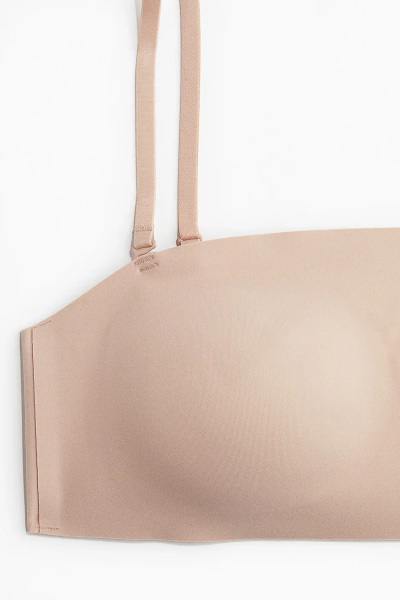 H&M Padded microfibre bandeau bra