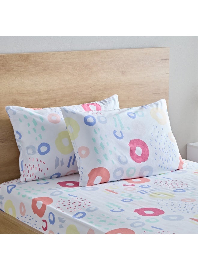 Home Box Nora 2-Piece Regina Reversible Microfibre Pillow Cover Set 75 x 50 cm - Image 1