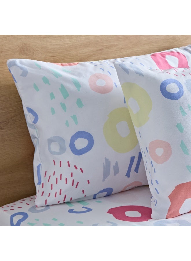 Home Box Nora 2-Piece Regina Reversible Microfibre Pillow Cover Set 75 x 50 cm - Image 3