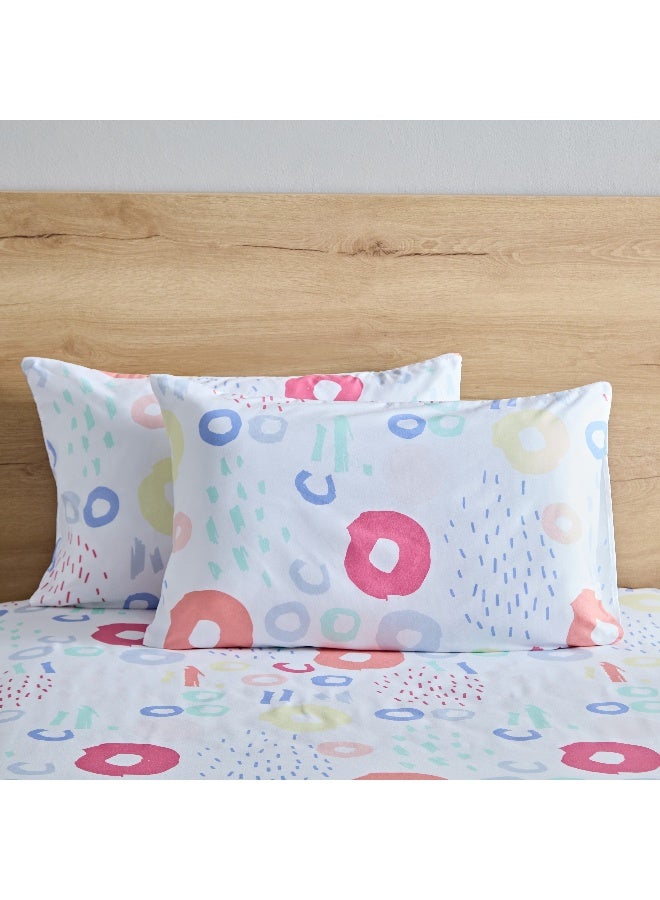 Home Box Nora 2-Piece Regina Reversible Microfibre Pillow Cover Set 75 x 50 cm - Image 2