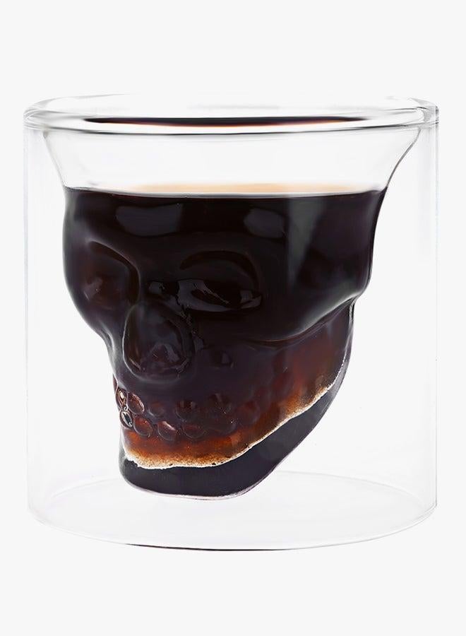 Fancy Crystal Skull Glass Cup Transparent  - Image 3