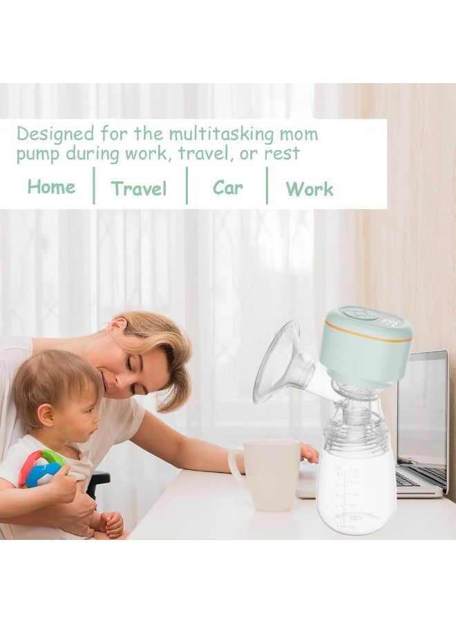 لطف وحضن مضخة ثدي كهربائية – قابلة للارتداء، بدون استخدام اليدين وقابلة لإعادة الشحن، مع شفط هادئ وخالٍ من الألم، محمولة وخالية من مادة BPA. مرفقة مع فوط تغيير الأطفال Cute 'n' Cuddle (عبوة 60، مقاس 60×90 سم، باللون الوردي) – ناعمة، فائقة الامتصاص ومقاومة للماء. - Image 2