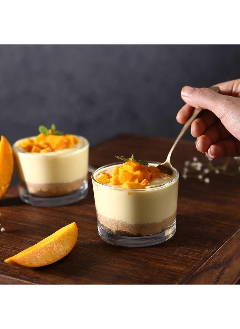 smart serve smart serve Grande Dessert Glass Lead Free 210ml Transparent Set of 6  - Image 3