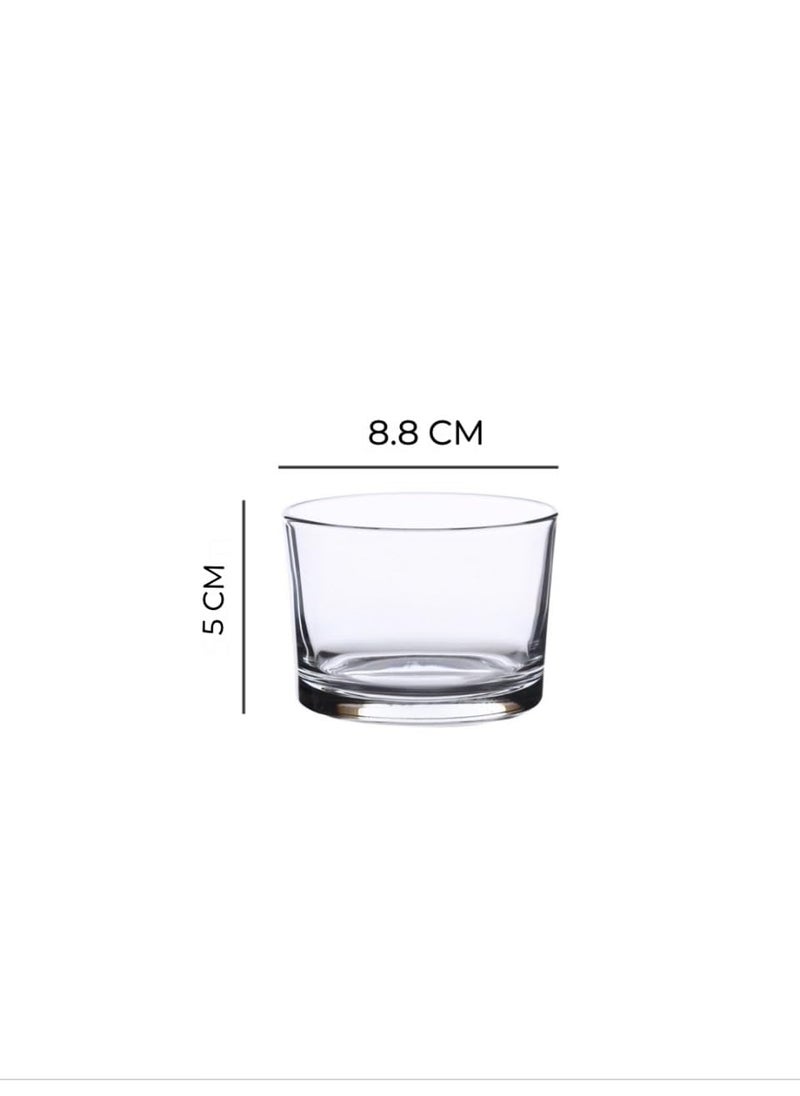 smart serve smart serve Grande Dessert Glass Lead Free 210ml Transparent Set of 6  - Image 5