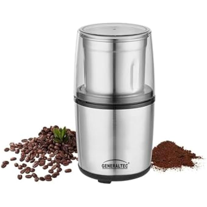 GENERALTEC 200W Coffee Mill  Model Gka90Cg  75G Removable Grinder Jar  Stainless Steel Blade  Housing  Overheat Protection  1Year Warranty - Image 2