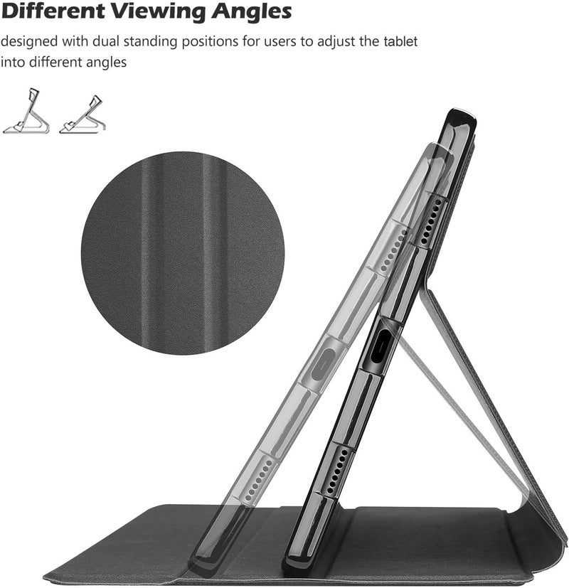 Procases Folio Case For Lenovo Tab P11 2020 11.0 Inch Model: Tb-J606F Tb-J606X , Slim Lightweight Stand Folio Protective Hard Shell Case Smart Cover For Lenovo Tab P11 11'' -Black - Image 4