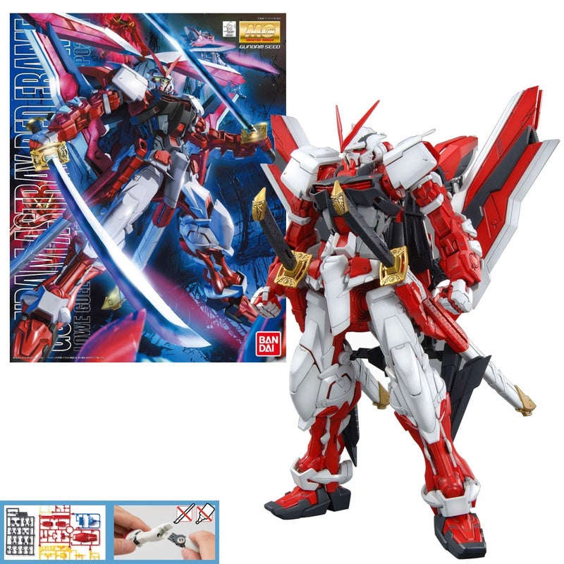 BANDAI Hobby - Gundam Seed Astray - Gundam Astray Red Frame Custom MG 1/100 Model Kit - Image 1