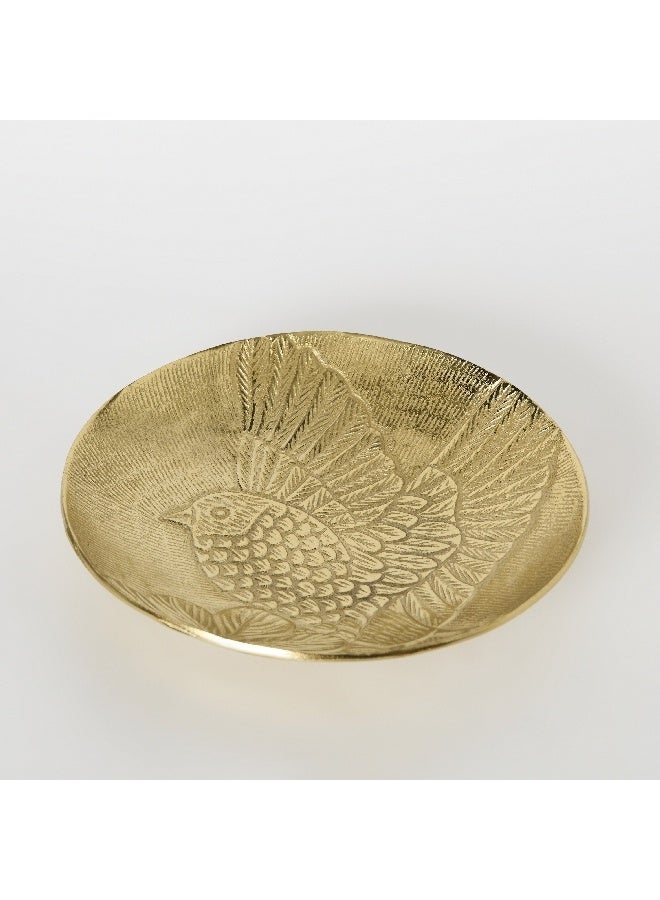 Home Box Popin Aluminium Etched Round Tray 30 x 30 x 5 cm - Image 1