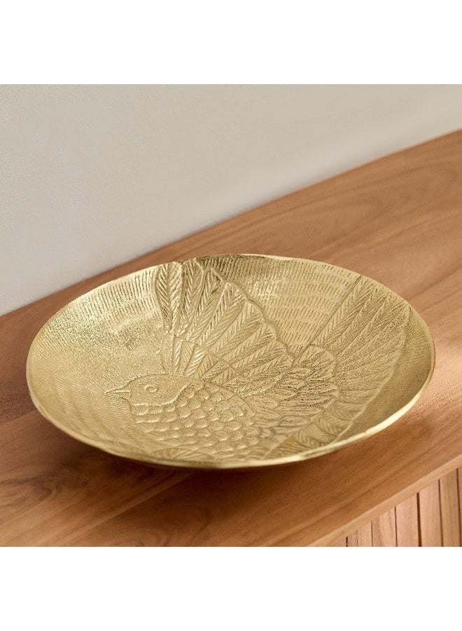 Home Box Popin Aluminium Etched Round Tray 30 x 30 x 5 cm - Image 5