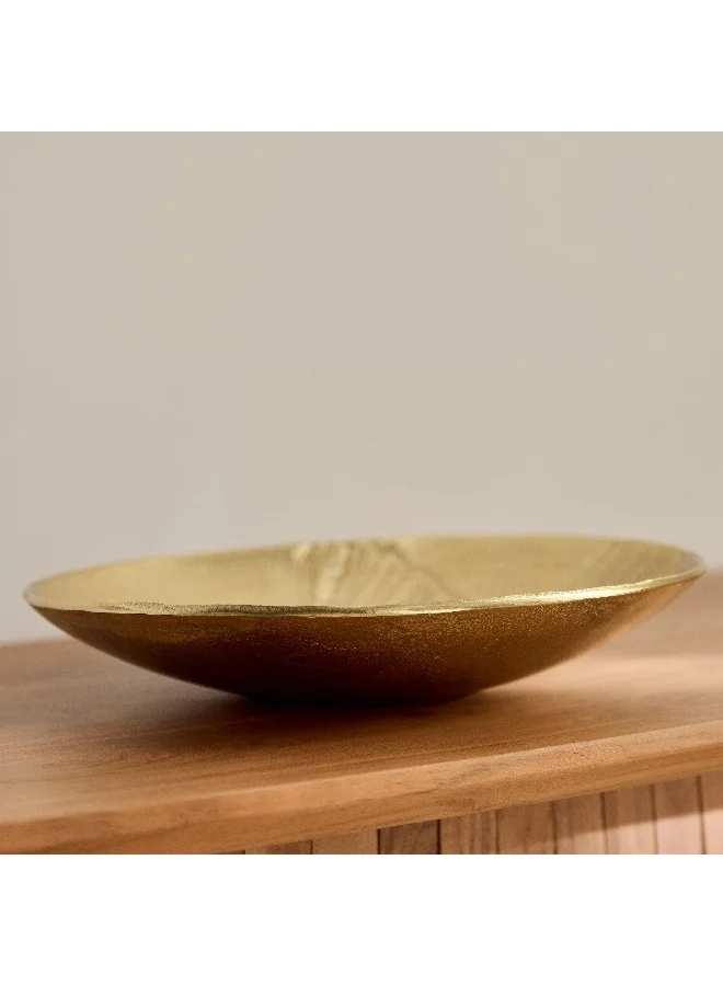 Home Box Popin Aluminium Etched Round Tray 30 x 30 x 5 cm
