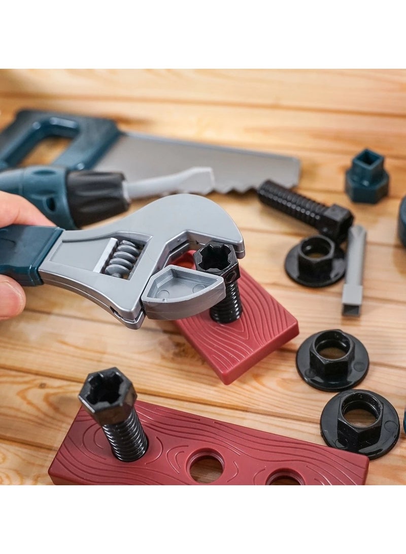 سيجو مجموعة أدوات محاكاة المهندس للأطفال – 14 قطعة مع خوذة وشنيور – لعبة تعليمية آمنة ومسلية – MT2-4 - Image 5