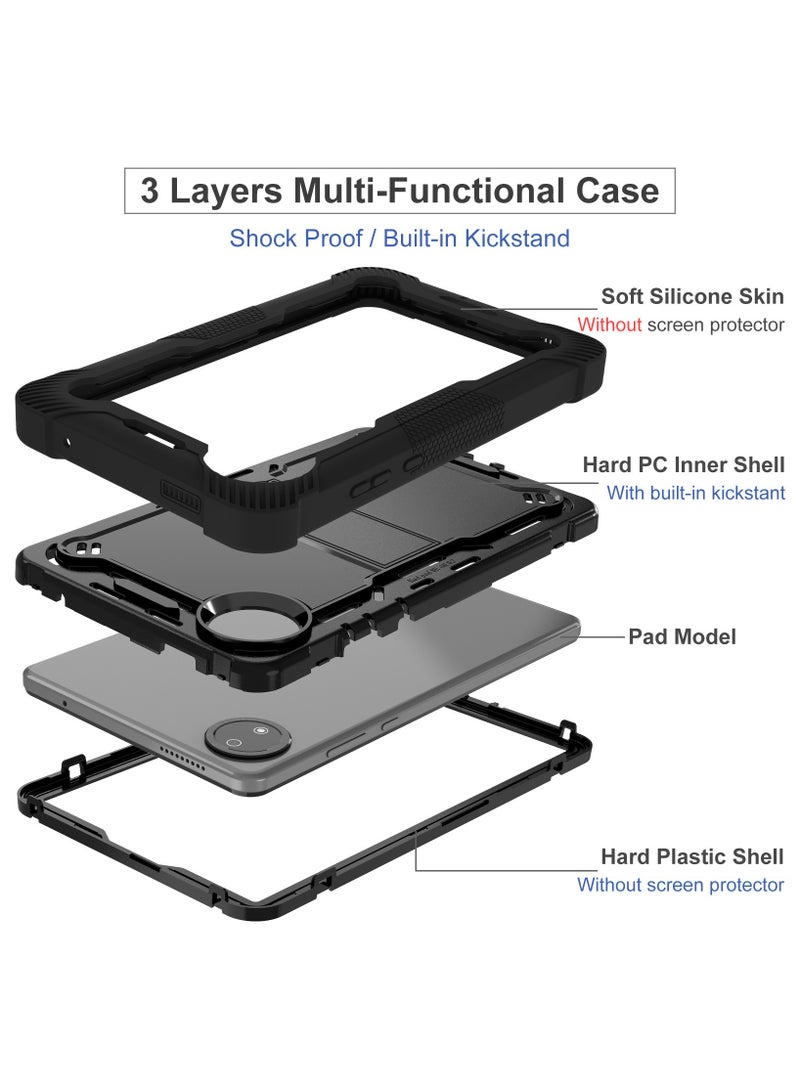 عام غطاء ريدمي باد SE مقاس 8.7 بوصة (2024) - تصميم هجين متين مقاوم للصدمات مع حامل قائم مدمج، يوفر حماية كاملة للجهاز اللوحي. - Image 5