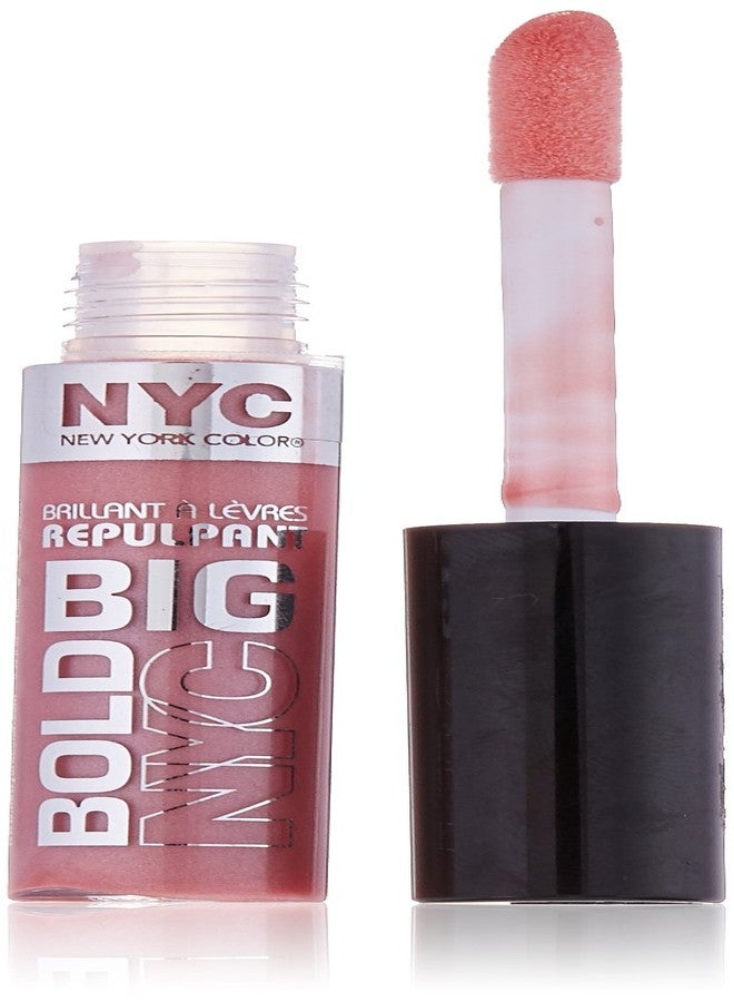 NYC N.Y.C. New York Color Big Bold Plumping and Shine Lip Gloss, Big City Blush, 0.39 Fluid Ounce