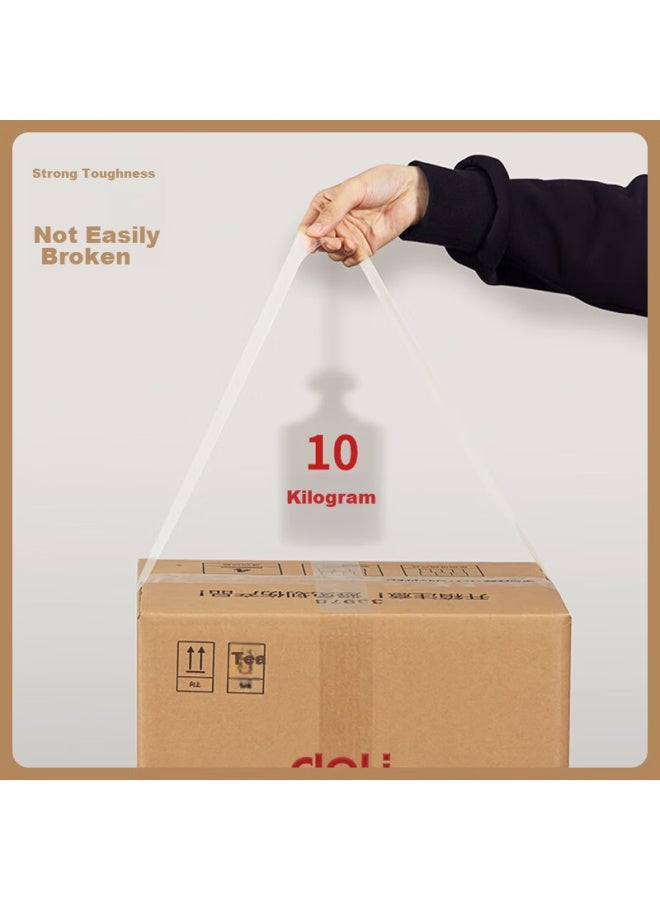 ديلي Deli شريط تغليف شفاف عالي الجودة أصفر، 45mm*100y*45μm، 6 لفائف/أنبوب، لوازم مكتبية، Jd151 - Image 3