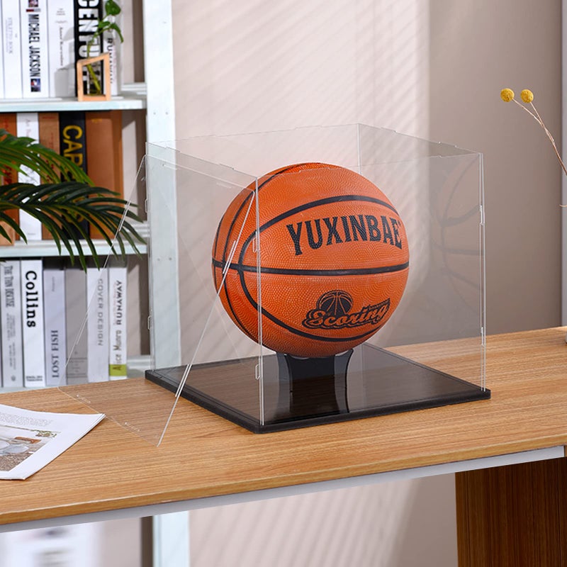 SANOSY Clear Acrylic Display Case UV Protected Acrylic Basketball Holder, Display Case for Autographed Basketball, for basketballs, dolls, car models, souvenirs(basketball) - Image 4