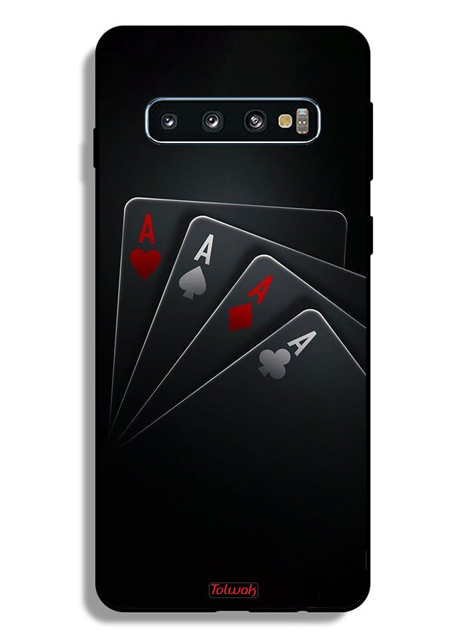 Tolwak غطاء حماية لسامسونج جالاكسي S10 4G مع جيوب للبطاقات A - Image 2