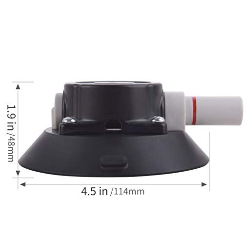 IMT 4.5" Vacuum Suction Cup Mounting Base with 1/4"-20 Female Thread, Air Pump Car Camera Suction Holder, Glass Sucker/Car Sucker for Camera - Image 3
