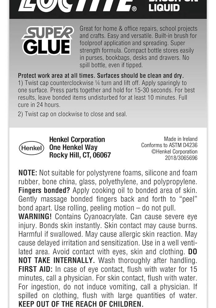 Loctite Super Glue Brush On Bottle 5 Grams Case of 6 - Image 3