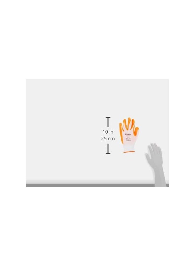 إنجكو قفازات العمل الآمنة المضادة للانزلاق من النتريل HGNG01 من إنجكو - Image 4