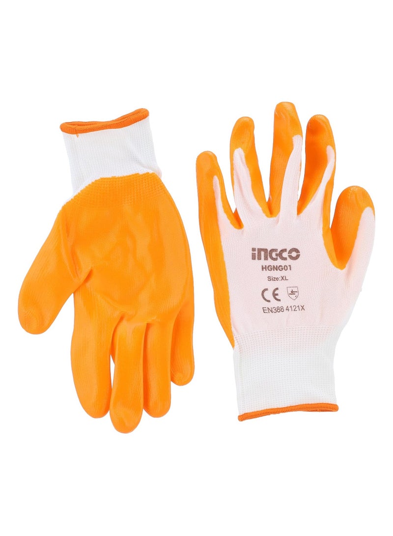 إنجكو قفازات العمل الآمنة المضادة للانزلاق من النتريل HGNG01 من إنجكو - Image 1