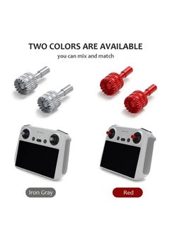 Mini 3 Pro Joysticks 2 Pairs Aluminum Spare Dji Rc Control Sticks For Dji Mini 3 Pro Accessories/ Dji Mavic 3 Classic Accessories(Red+Gray) - pzsku/Z50A570A91DA717FAC267Z/45/_/1688195250/372145af-7557-4cec-a4c0-89dc4bf6cb96