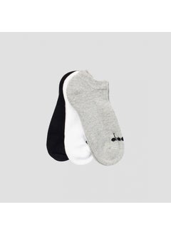 DIADORA 3 Pack Ankle Socks M Black White Gray Men's 3-Piece Socks - D202532-975  - Image 3