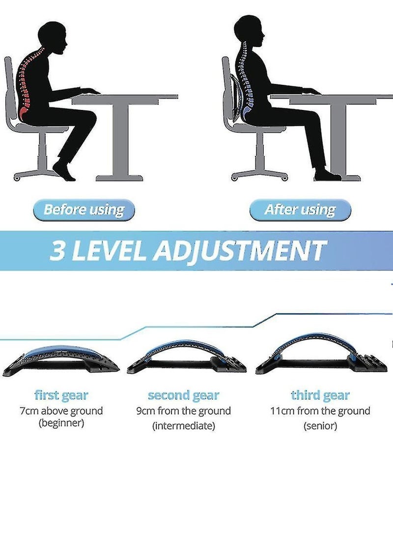SPORT - Massager For Pain Relief For Lower Back and Upper Back to Correct Postural Imbalance, Ideal For Office Workers and Women At Home, For Yoga, It Relief Stress and Fatigue, Lumbar Spinal Massager - Image 1