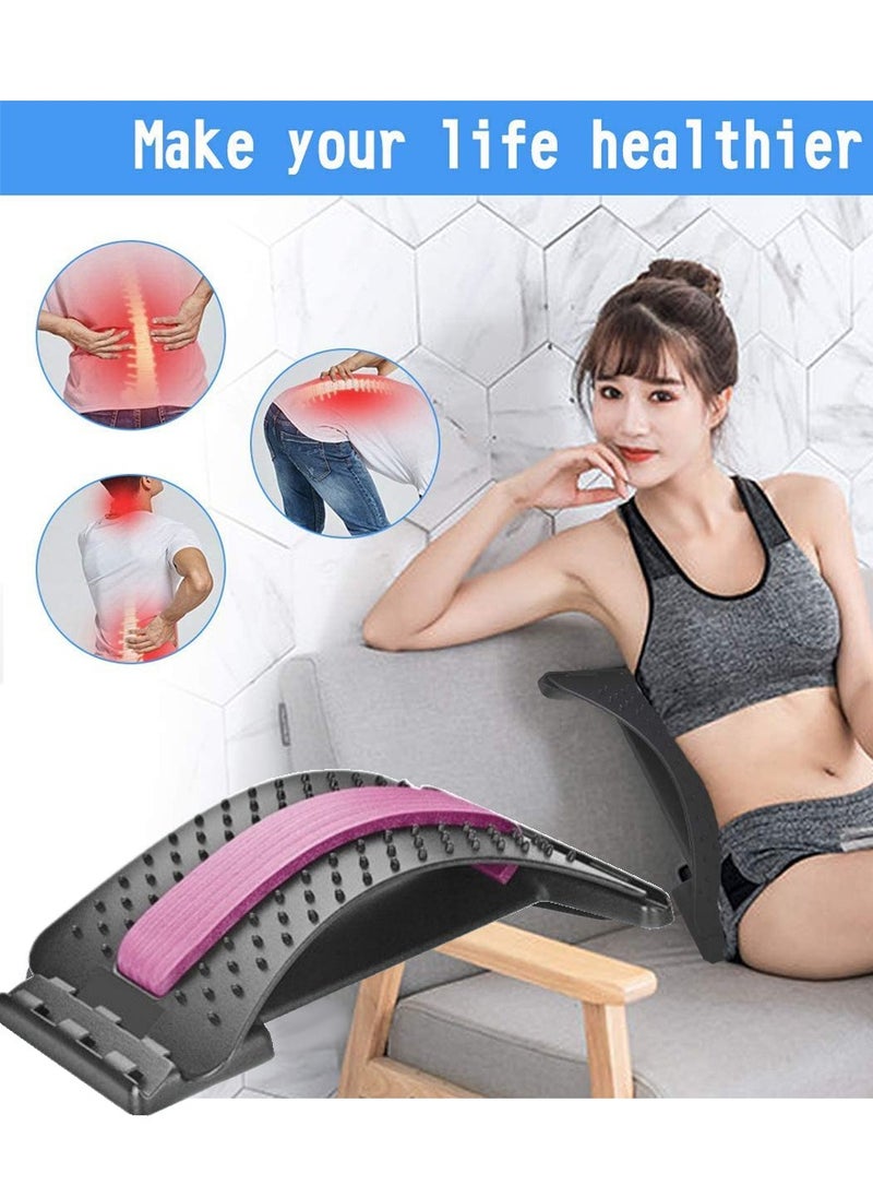 SPORT - Massager For Pain Relief For Lower Back and Upper Back to Correct Postural Imbalance, Ideal For Office Workers and Women At Home, For Yoga, It Relief Stress and Fatigue, Lumbar Spinal Massager - Image 1