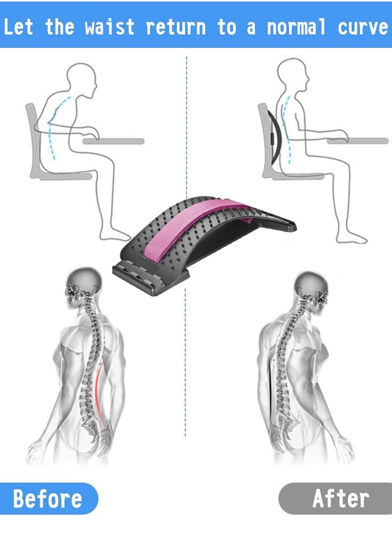 SPORT - Massager For Pain Relief For Lower Back and Upper Back to Correct Postural Imbalance, Ideal For Office Workers and Women At Home, For Yoga, It Relief Stress and Fatigue, Lumbar Spinal Massager - Image 1