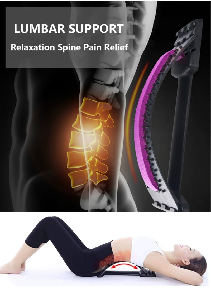 SPORT - Massager For Pain Relief For Lower Back and Upper Back to Correct Postural Imbalance, Ideal For Office Workers and Women At Home, For Yoga, It Relief Stress and Fatigue, Lumbar Spinal Massager - Image 1