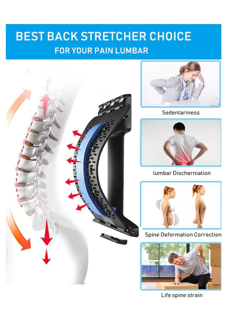 SPORT - Massager For Pain Relief For Lower Back and Upper Back to Correct Postural Imbalance, Ideal For Office Workers and Women At Home, For Yoga, It Relief Stress and Fatigue, Lumbar Spinal Massager - Image 1