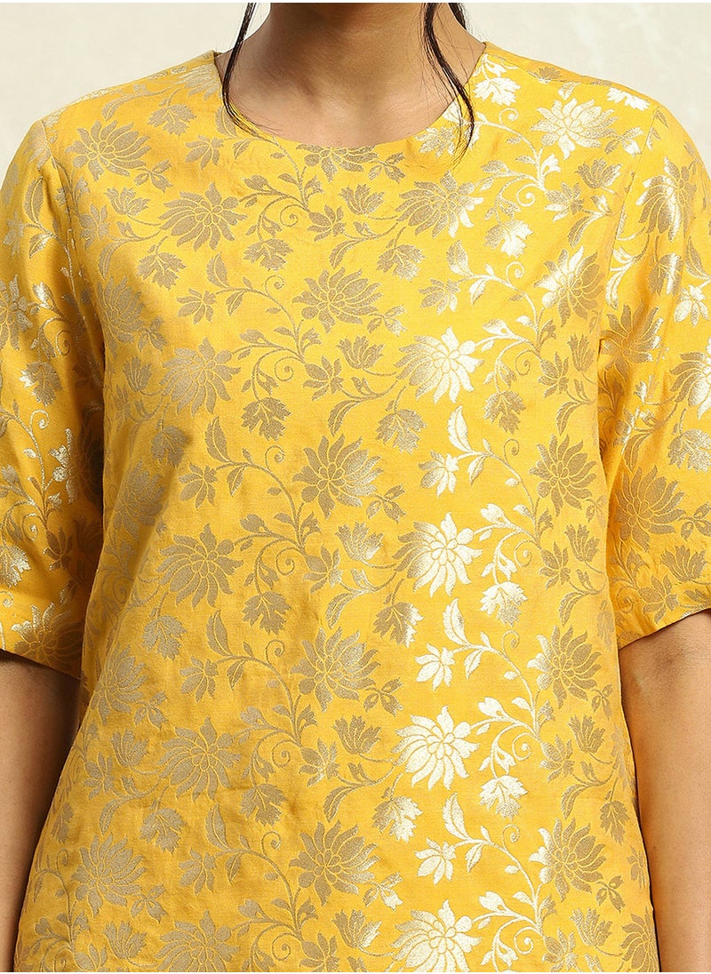Biba Embossed Kurti & Bottom Set  - Image 5