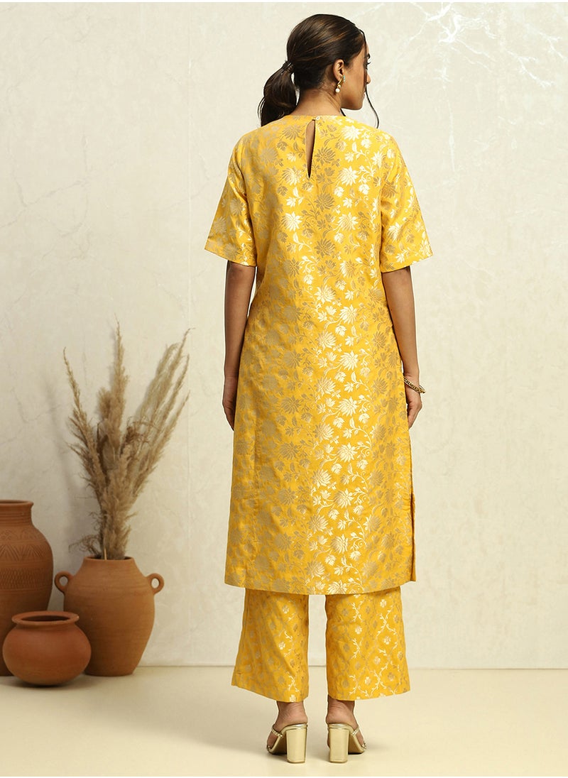 Biba Embossed Kurti & Bottom Set  - Image 2