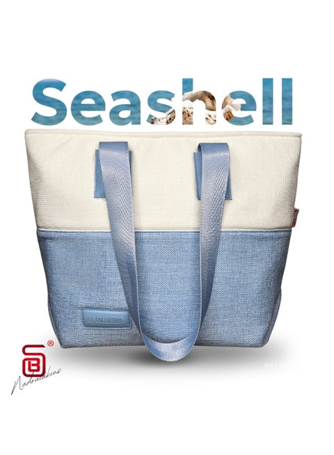 B.S COLLECTION - Babyblue Women's Fashion Multipurpose Business Bag - High Quality Soft Burlap Canvas Fashion Bag…