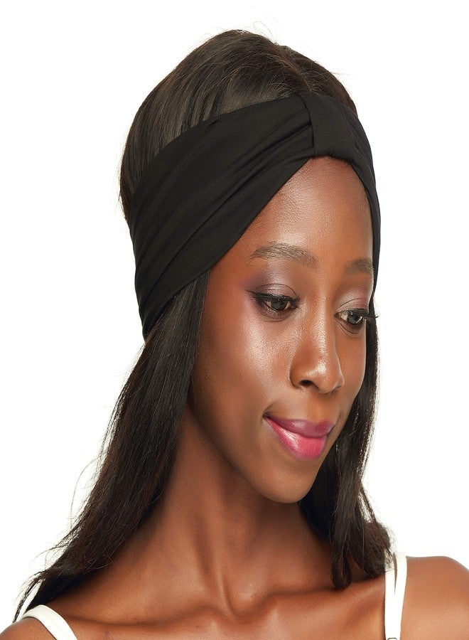 Winitas Satin Lining Headbands for Women Black Thick Hair - Image 4