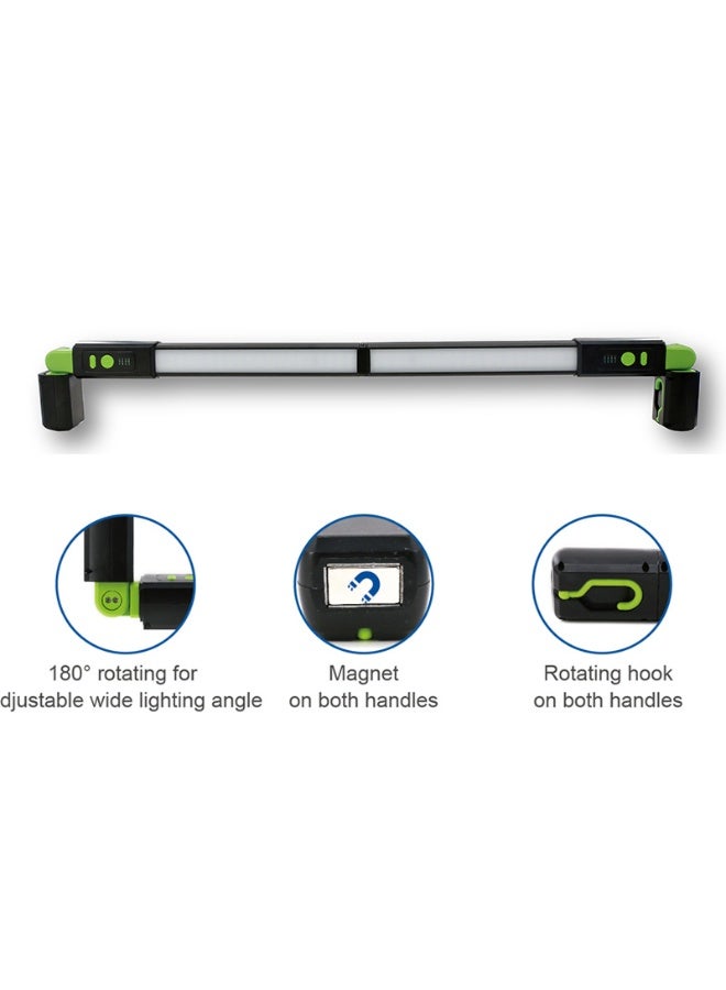 Durapower Rechargeable 1200lm LED Auto Work Light – Aluminum+ABS Long Strip LED Inspection Lamp with 3 Adjustable Brightness Modes (1200/600/300lm), Battery Indicator, Magnetic Rotating Bracket & Hidden USB Cable - Image 4