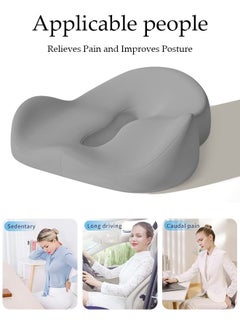 DUNISO Memory Foam Seat Cushion for Long Sitting,Chair Cushion for Sciatica and Lower Back Pain Relief, Comfortable Coccyx Cushion for Home Office Chair Pad, Car Seat, Wheelchair  - Image 3