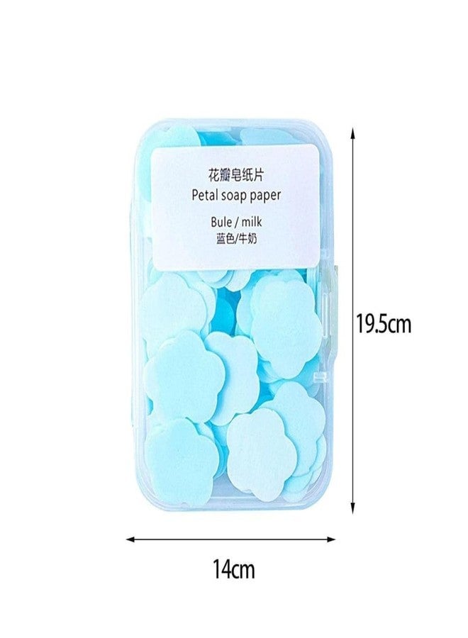 aoukoslt 4 Boxes Paper Soap, 4 Different Scented Mini Fresh Portable Disposable Petal Hand Wash Sheets, Dissolvable Hand Bath, Suitable for Outdoor, Travel, Camping, Soap and Shampoo - Image 2