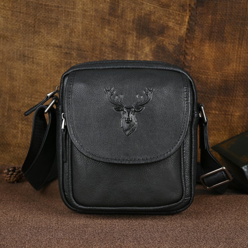 Cowhide Men'S Crossbody Bag Shoulder Bag Men'S High-End Genuine Leather Bag Men'S Top Layer Cowhide Men'S Bag Practical - Image 1