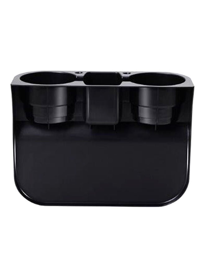 NIBEMINENT Car 2 Cup Holder Seat Portable Multifunction Vehicle - Black
