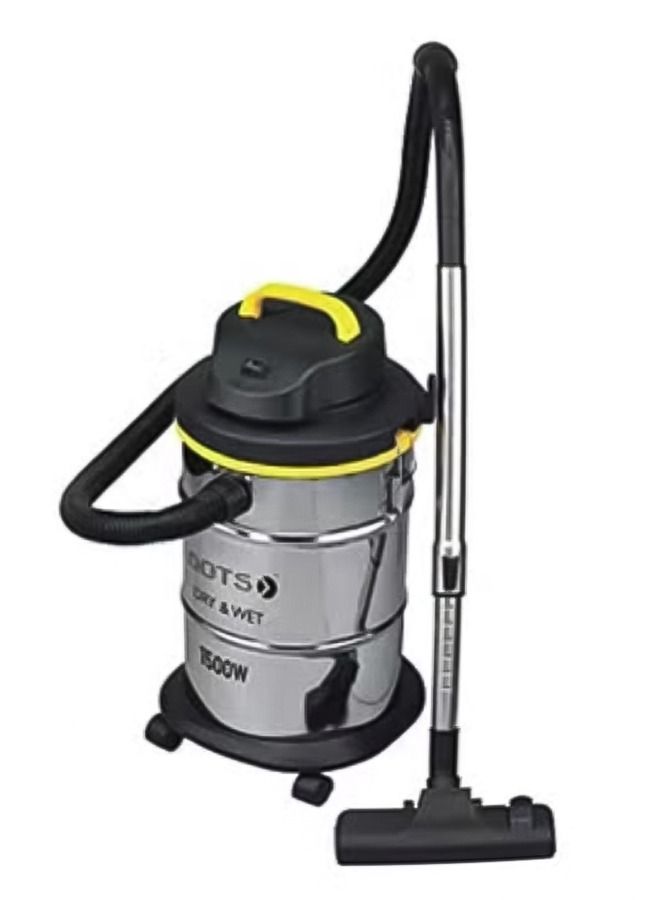 دوتس مكنسة كهربائية 1500 واط للاستخدام الرطب والجاف ، 21 لتر  اسود - Image 1