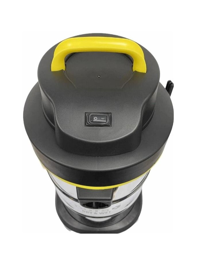 دوتس مكنسة كهربائية 1500 واط للاستخدام الرطب والجاف ، 21 لتر  اسود - Image 3