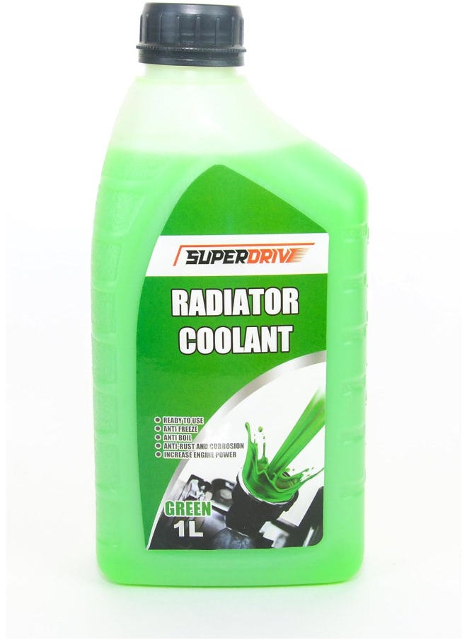 SUPERDRIVE Superdrive Engine Coolant for Car Radiator Anti Freeze & Boil 1L (Green)  - Image 1