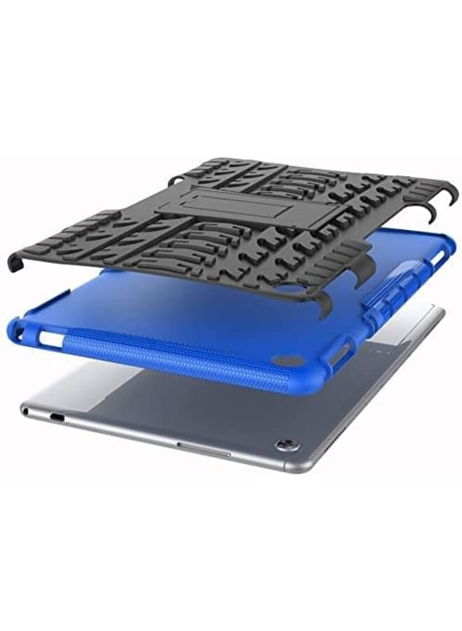 KASTWAVE For Huawei Mediapad M5 Lite 10.1 Inch Cover Hybrid Rugged Heavy Duty Armor Hard Back Cover Case With Kickstand Compatible With Huawei Mediapad M5 Lite 10.1 Inch Bah2 W19 Bah2 L09 Black - Image 2