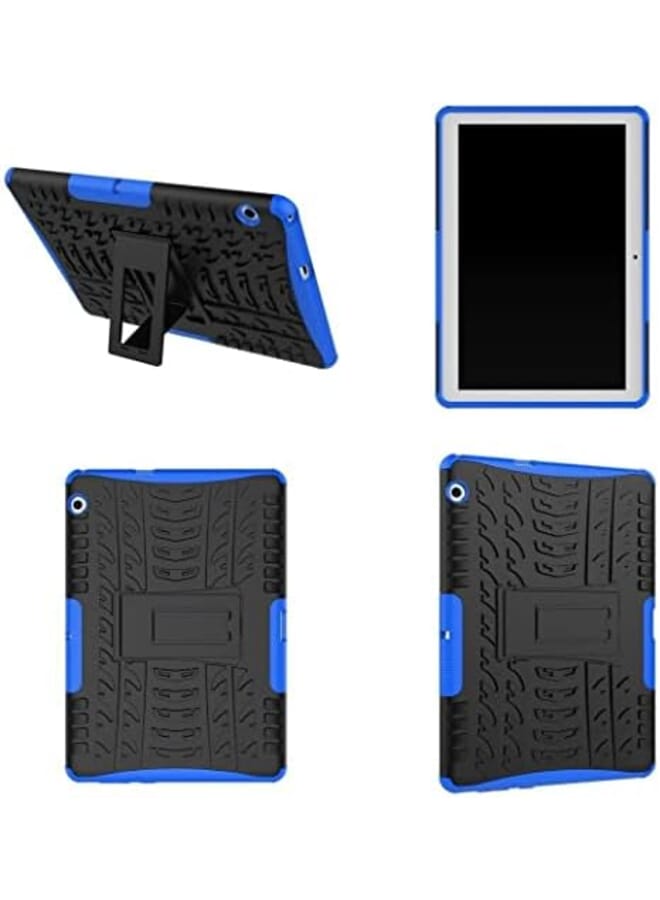 KASTWAVE For Huawei Mediapad M5 Lite 10.1 Inch Cover Hybrid Rugged Heavy Duty Armor Hard Back Cover Case With Kickstand Compatible With Huawei Mediapad M5 Lite 10.1 Inch Bah2 W19 Bah2 L09 Black - Image 4