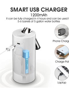 Eworld 5 Gallon Foldable Water Dispenser with Digital Display and Automatic Electric Pump, USB Rechargeable, Perfect for Home, Office and Outdoor Use  - Image 5