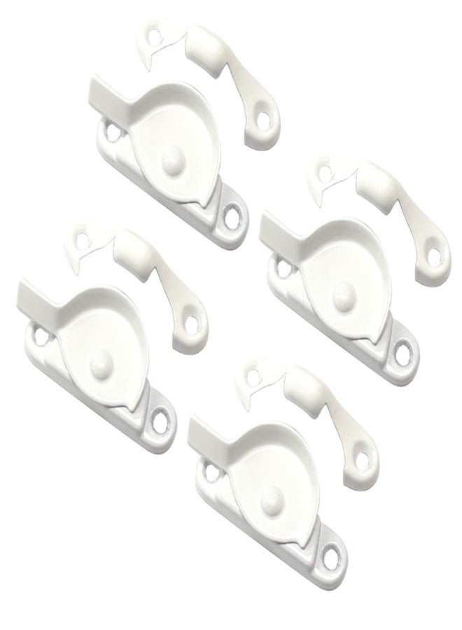 QCAA Zinc Die Cast Window Sash Lock, 2-7/16", White, 4 Pack, Made in Taiwan - Image 1