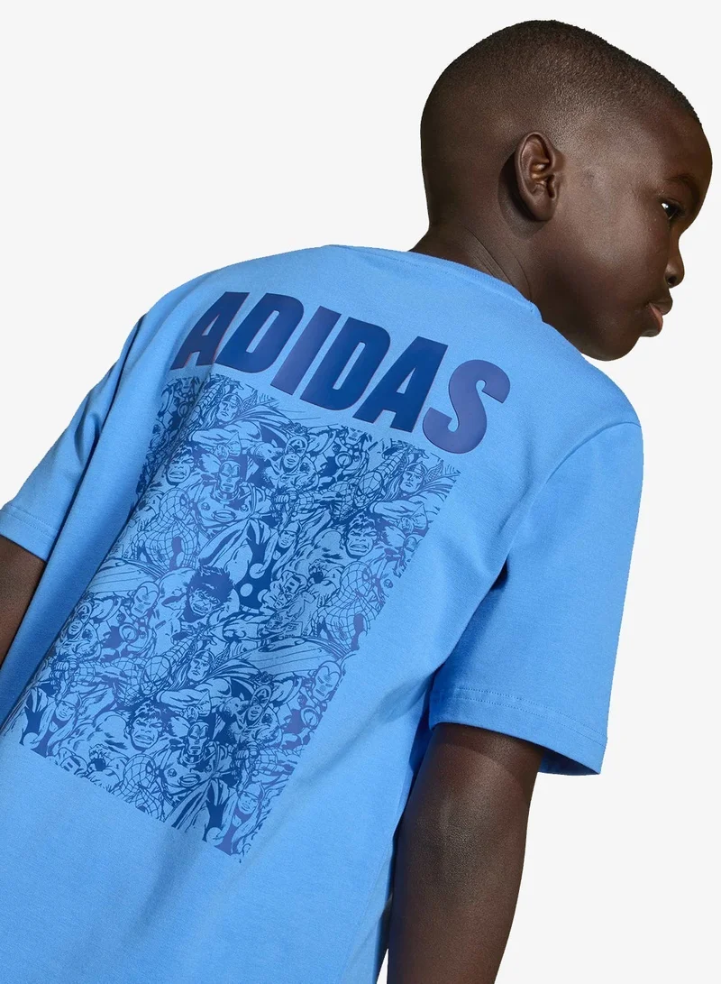 اديداس تيشيرت رسومات أبطال مارفل الخارقين للشباب