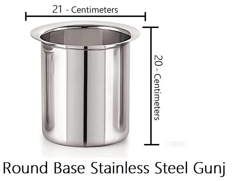 Bartan Star بندان ستار وعاء عميق من الفولاذ المقاوم للصدأ للحليب والماء - 5500 مل - Image 2