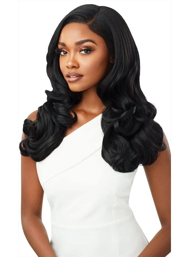 Outre melted Hairline Lace Front Wig Frontal Effect Hairline HD Transparent Lace HARPER (1B) - Image 1